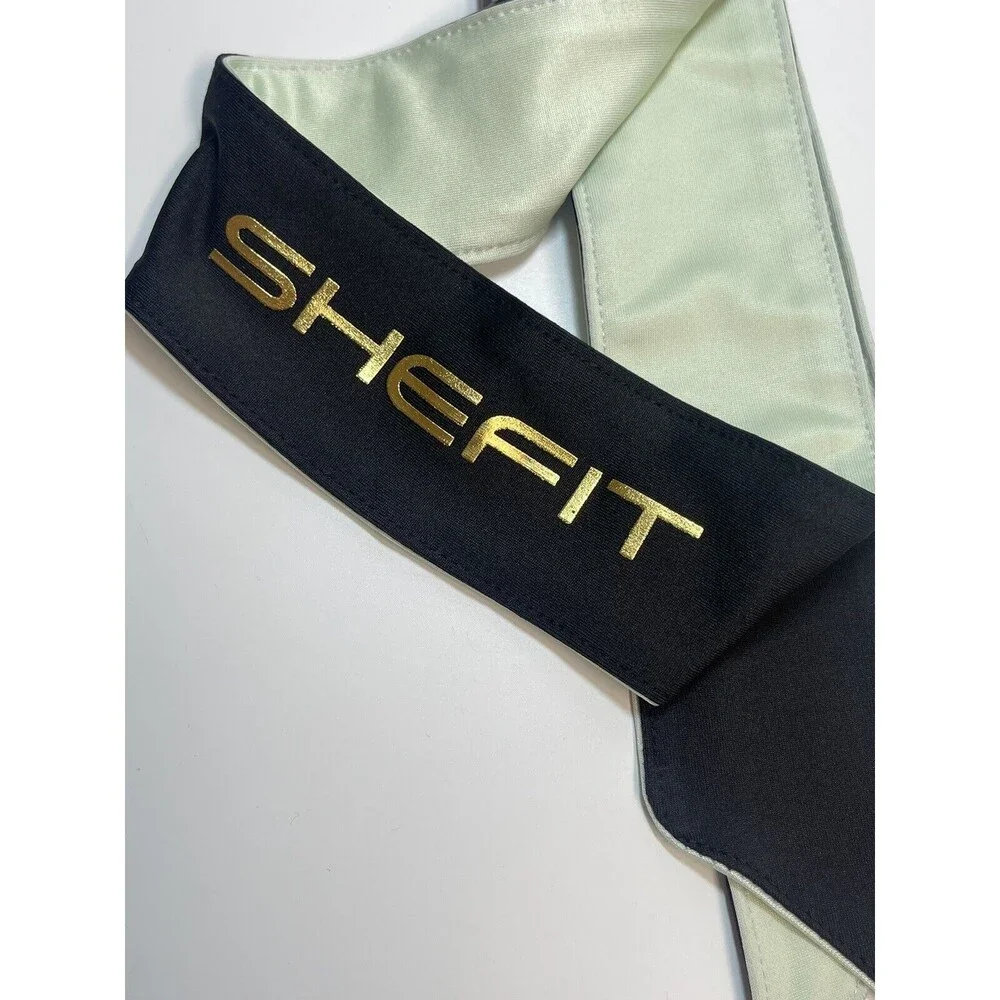 SHEFIT Wrap Headband In Black & Mint New